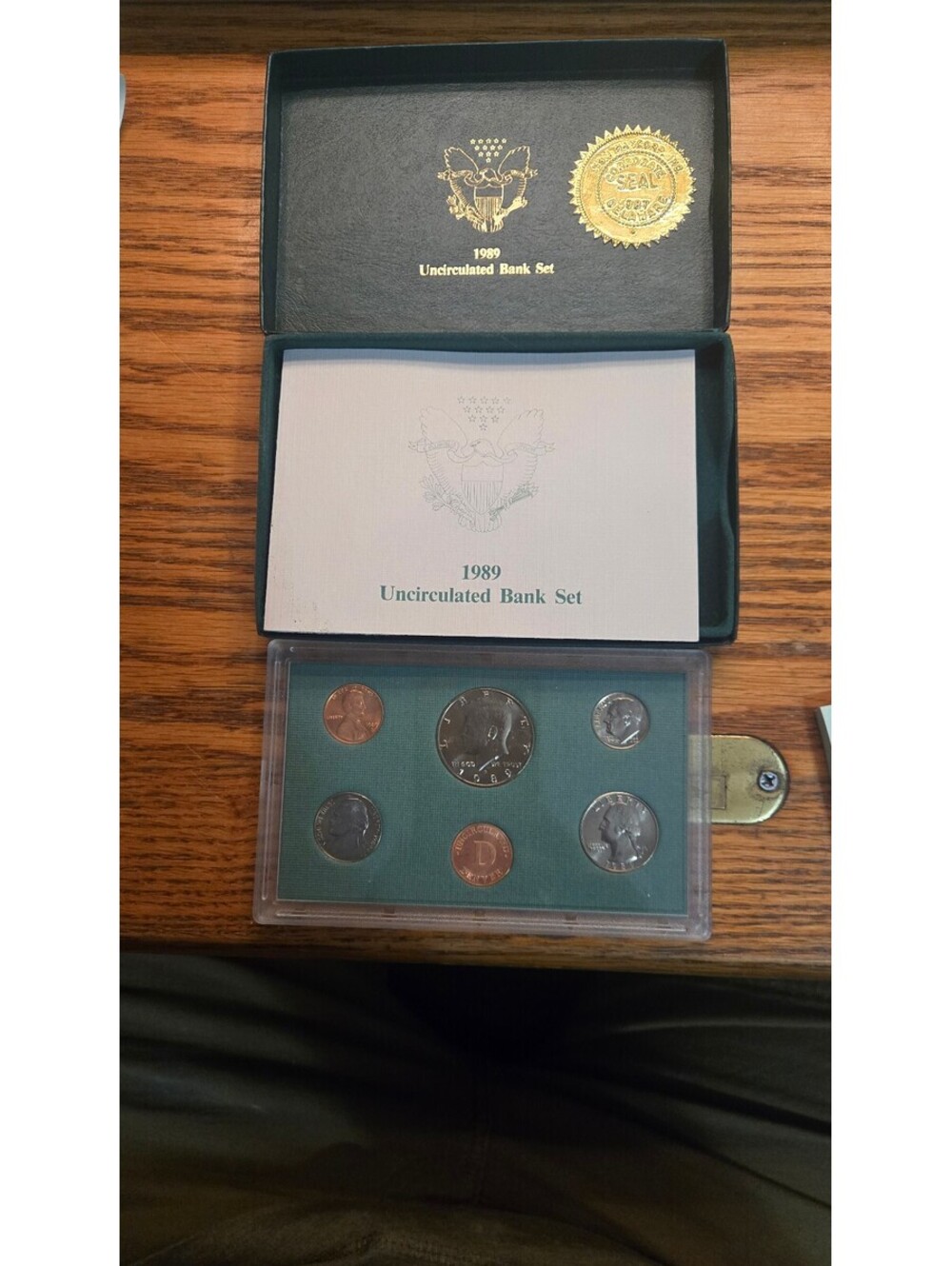 1989 United States Uncirculated Bank Set with Original Case and Certificate